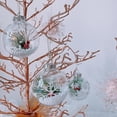 thumbnail image 2 of Bola transparente de 8cm con luces, bola colgante, decoraciones navideñas, bola de decoración navideña, bola de Navidad para ventana, 2 of 2