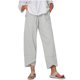 thumbnail image 2 of Ichuanyi Liquidación para mujeres Pantalones de color sólido de algodón Pantalones de cintura elástica de algodón Pantalones informales con bolsillo ICHUANYI WER2023081605190, 2 of 6