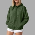 thumbnail image 2 of Towmus Lightweight Active Rain Jacket Hooded Plus Size Water Resistant Raincoat Windbreaker Casual Jacket, 2 of 4