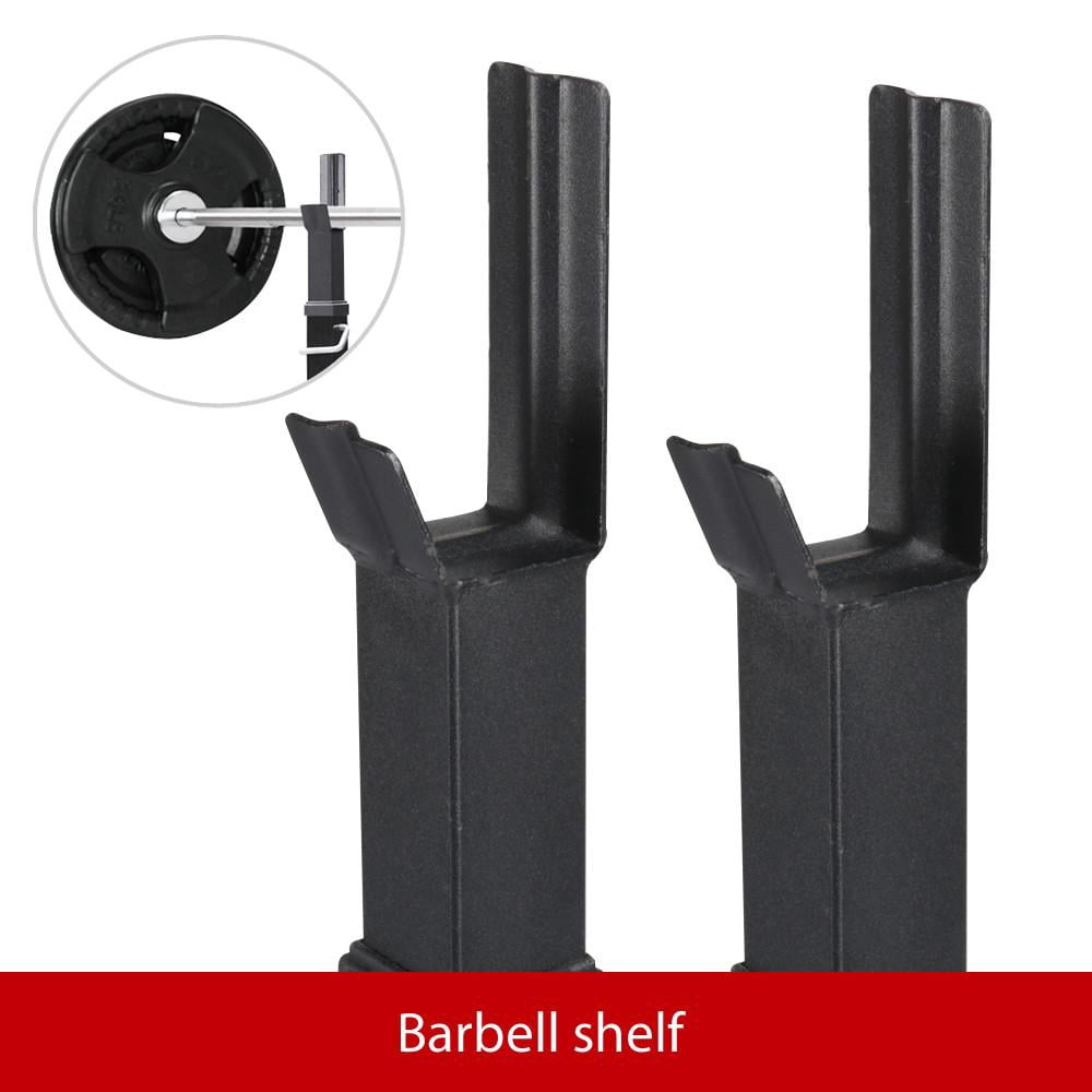 Alden Design 2 Pieces Adjustable Standard Solid Squat Barbell Weight Rack Stands