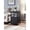 Black, variant on Cobalt Blue End Table with Cabinet - Modern Living Room Side Table with Shelves - 24x24x24