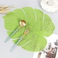 thumbnail image 2 of LINLIN 10 Pack Turtle Leaf Decorative Placemats Leaf Placemat PVC Placemats Hollow Table Place Mats Heat Resistant Non-slip Dining Placemats, 2 of 6