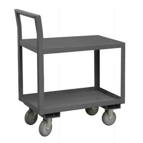 Durham LDO-2436-2-95 36 x 24 x 37.5 in. Low Deck Service Truck & Polyurethane Casters, Gray