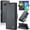 Black, variant on ETFAST Leather Phone Case Wallet With Card Holder Zipper For Samsung Galaxy S10 Plus S10 High Quality Leather Phone Case