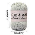 thumbnail image 3 of Crochet Yarn under $5! CQCYD 5 Strands Milk Cotton Yarn for Crochet, Soft Knitting Thread for DIY Baby Clothes, Acrylic Weaving Wool for Handcraft, Multicolor Craft Yarn for Sweater Blanket, 3 of 6