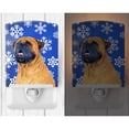 thumbnail image 2 of Caroline's Treasures SS4658CNL Mastiff Winter Snowflakes Holiday Ceramic Night Light, 6x4x3", multicolor, 2 of 2