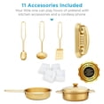 thumbnail image 4 of Juego de simulación de madera con accesorios de Toy Kitchen Best Choice Products, 4 of 7