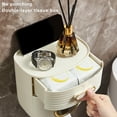 thumbnail image 6 of Toilet Paper Holder Wall Mounted, Bathroom Tissue Box Storage, Metal, Watertight Design, Modern Style, Home Use, Toilet Roll Organizer, Rustic Look TOPLIU, 6 of 8