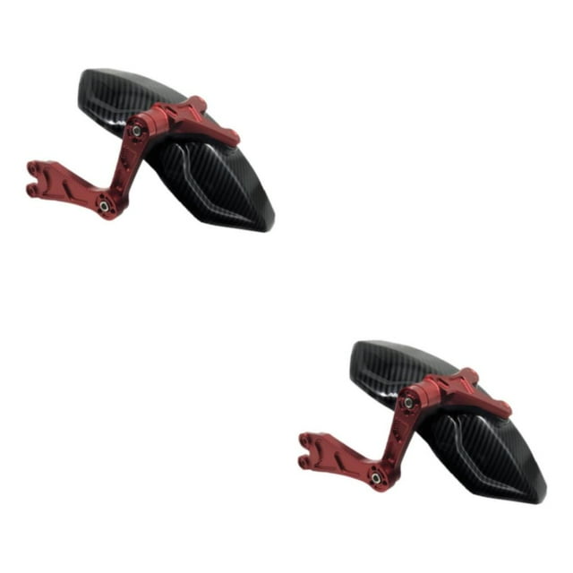 Maytalsory Carbon Fiber Motorcycle Rear Wheel Fender Mudflap for Niu Technologies Sturdy and Efficient 2nd gens red 2Set