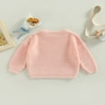 thumbnail image 4 of Chandails à Col pour Bébé Manches Longues Couleur Unie Pulls Tricotés Amples, 4 of 7
