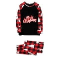 thumbnail image 2 of Odeerbi Christmas Pajamas for Family Holiday Long Sleeve Family Christmas Pajamas Matching Sets Dad Parent-Child Printed Home Wear Two-Piece Sleepwear Xmas Family Matching PJs Set Red, 2 of 3