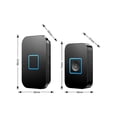 thumbnail image 2 of Wireless Doorbell, Wireless Doorbell Set, 400m Range Ip55 Waterproof Outdoor Front Doorbell With 3 Plug-in Receivers, 60 Melodies, 5 Volume Levels, Ju, 2 of 4