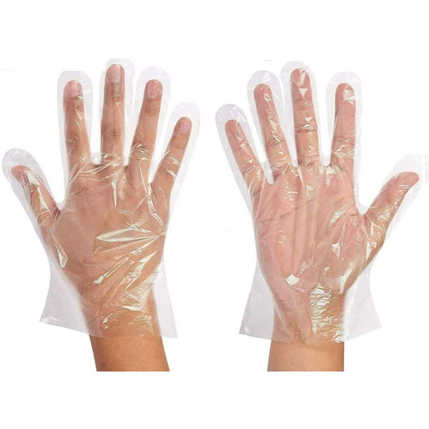 Disposable Food Prep Gloves 200 Piece Plastic Food Safe Disposable