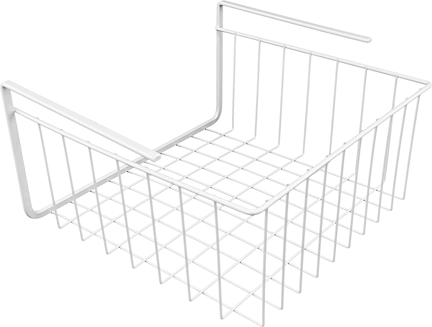 Undershelf Storage Basket Small Snug Fit Arms Steel Metal Wire