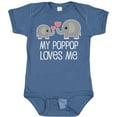 thumbnail image 3 of Inktastic My Poppop Loves Me Grandkids Boys or Girls Baby Bodysuit, 3 of 5