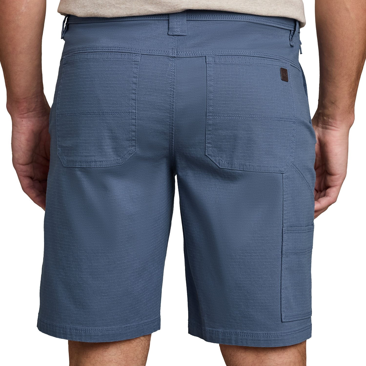 Weatherproof Men's Stretch Ripstop 6-Pocket Cotton Trail Utility Short (38W, Blue)