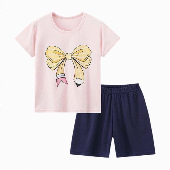 Toddler Girls Toddler Girls Summer Outfits Short Sleeve Button Up T Shirt Tops Casual Shorts Sets Baby 2t 3t 4t 5t Clothes Toddler Girls Summer Outfits 2pc 6t 7t Children 5-6 Years