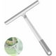 thumbnail image 1 of Escobilla de goma para ducha, mango extendido giratorio de 360°, escobilla de silicona multiusos para ducha, baño, espejo, limpieza de vidrio, azulejos, ventanas(gris), 1 of 5
