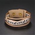 thumbnail image 2 of Pulsera de tejido retro multicapa de moda para hombres y mujeres Accesorio de joyería simple (azul oscuro), 2 of 3