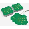 thumbnail image 5 of Inkdotpot Real Gold Foil Bracket Shape Paper Hang Tags Made With Love Wedding Favor Tags Pack Of 50, 5 of 7