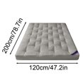 thumbnail image 3 of Soy Fiber Japanese Floor Futon Mattress Breathable Sleeping Pad Mattress Topper White 120x200cm For Dorm Guest Room Travel Rest, 3 of 6