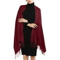 thumbnail image 2 of Tittly Scarf for Women Winter Scarf Women's Imitation Shawl And Shawl Evening Gown Long Scarf Travel Scarf Hair Scarf Red A, 2 of 6