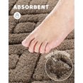 thumbnail image 3 of Alfombras de baño Yimobra, extra suaves, esponjosas, absorbentes, de color gris, 3 of 7