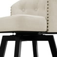 thumbnail image 6 of Dycanpo 26''H Swivel Counter Height Bar Stools with Backs Dining Chair for Home Kitchen, Linen, 6 of 12