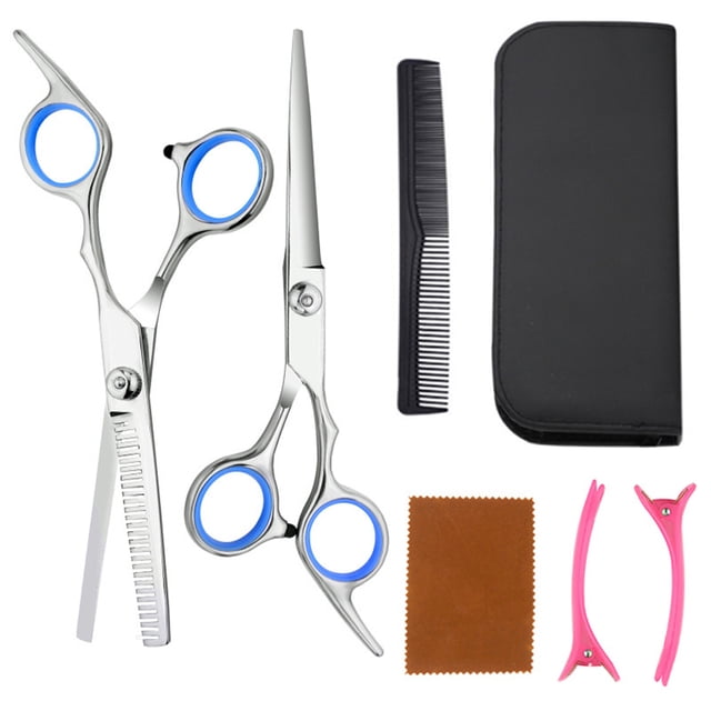 Tijeras profesionales para cortar el cabello, tijeras, juego de adelgazamiento de peluquero, corte de cabello familiar, herramienta de peluquero Ormromra CPB-US-DYP1746-1