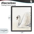 thumbnail image 4 of Stupell Industries Transitional White Swan in Repose Black Floating Frame Canvas Art, 17 x 21, by Sara Baker, 4 of 8