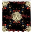 thumbnail image 3 of Ambesonne Astrology Shower Curtain, Medieval Lion, 69"Wx70"L, Multicolor, 3 of 3