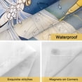 thumbnail image 4 of Spring Dragonfly No Hooks Shower Curtain with Snap-in Liner Pastoral Dandelion Flower Shower Curtains for Bathroom, Waterproof, Easy Install, Washable 72"x72", 4 of 9