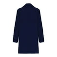 thumbnail image 7 of Blazers for Women Lapel Open Front Long Sleeve Suit Jacket Fall Lightweight Work Office Blazer Solid Color Suit Coat Navy L, 7 of 7