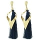 thumbnail image 5 of Pendientes llamativos Elegante Tribu Étnico Cuelga Gota Borla de oreja Elegante Pendientes de gancho de piedras Joyas Azul, 5 of 8