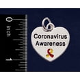 thumbnail image 2 of Coronavirus (COVID-19) Awareness Heart Charm Retractable Bracelets, 2 of 2