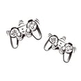 thumbnail image 2 of Pegatinas de pared de PVC extraíbles Para niños Hugtrwg Gamer Gamepad Art, 2 of 6