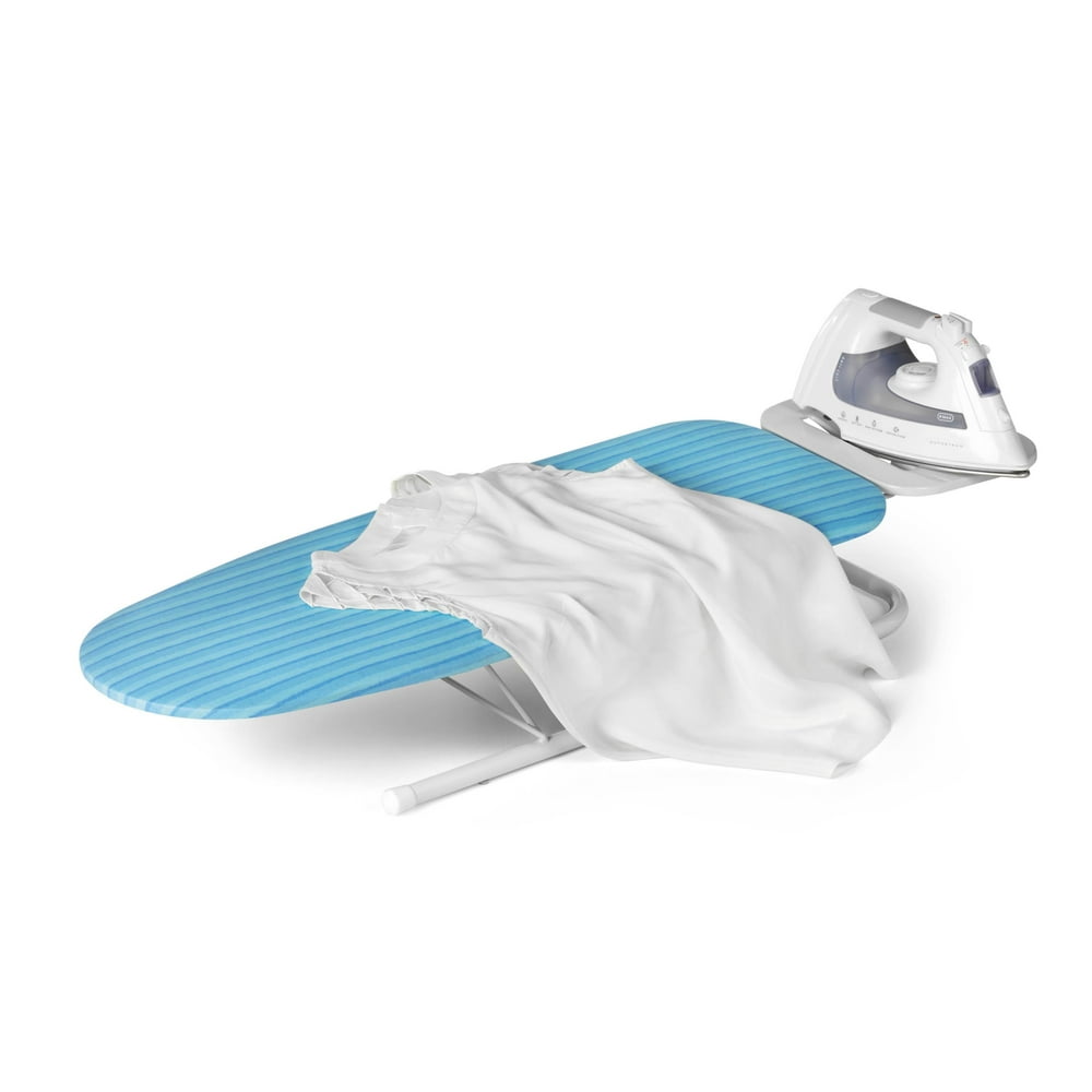 Honey Can Do Tabletop Ironing Board with Iron Rest, Blue