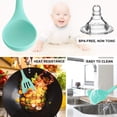 thumbnail image 2 of Juego de utensilios de cocina MIBOTE de silicona con soporte y mango de madera, 2 of 7