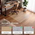 thumbnail image 6 of Ktaxon PVC Matte Desk Office Chair Floor Mat Protector for Hard Wood Floors 48" x 36", 6 of 11