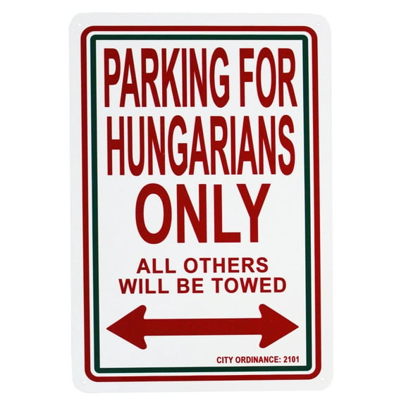 Hungary Parking Sign
