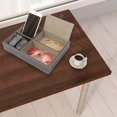 thumbnail image 3 of CNKOO Pu Leather Nightstand Tray Organizer For Men Desk Dressing Room Top Storage Box Jewelry Keys Phone Wallet Watch Accessories, 3 of 6