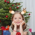 thumbnail image 5 of Ganfancp Christmas Red Deer Antlers Diadema para Niñas y Niños Lindo Accesorios para El Cabello Forest Deer Diadema Accesorios Adultos Accesorios para El Cabello Ofertas Flash Liquidación 1*Cinta par, 5 of 5