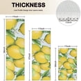 thumbnail image 4 of Yellow Lemon Fruit Flowers LightBlue Pattern Kitchen Rugs Sets Of 3,Kitchen Runner Rugs Non Skid Washable,Decorative Kitchen Floor Mats for Kitchen,Sink,Laundry,17"x30"+ 17"x47" + 17"x59", 4 of 6