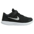thumbnail image 2 of Nike 904239-001 : Baby Boy's Flex RN Sense Athletic Shoe Black (7 M US Toddler, Black Metal Silver), 2 of 7