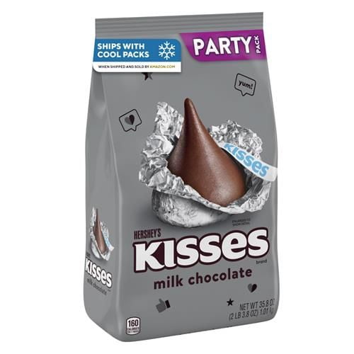 Hersheys Kisses Milk Chocolate Candy Party Pack, 35.8 Oz - Pack of 2