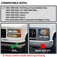 thumbnail image 3 of Spec-D Tuning Black LED Halo Projector Headlights + Bumper Lights + Corner Compatible with 1994-1998 GMC C/K C10, Sierra,  Yukon,  Suburban Left + Right Pair Headlamps Assembly, 3 of 7