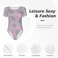 thumbnail image 5 of Picia Pink Flamingo Womens One Piece Swimsuits Modest Tummy Control Bathing Suits Lace Up Slimming Swim Suit-Small, 5 of 9
