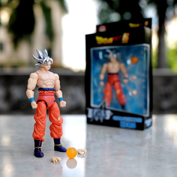 Dragon Ball Z - Silver-haired Son Goku Action Figure Collection Birthday Gifts, 6.7 inch