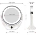 thumbnail image 2 of Makeup Mirrors Lighted Makeup Vanity Mirror, Double Sided Cosmetic Table Mirror with LED Lights and 1x/5X Magnification Portable Vanity LQHZWYC, 2 of 6
