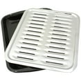 thumbnail image 5 of Range Kleen BP100 Heavy Duty Chrome Grill Pan & Black Porcelain Base Full Sized Broiler Pan, 5 of 6